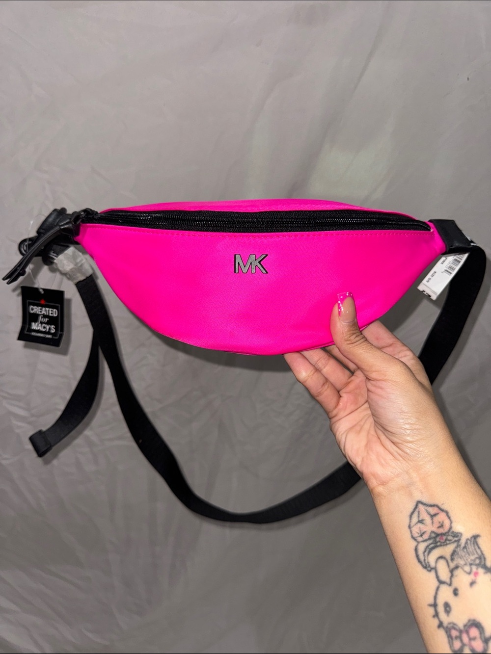 Michael Kors Hot Pink MK Logo Belt Bag